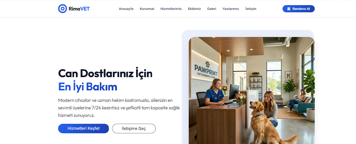 RimaVET Veteriner Klinik Teması